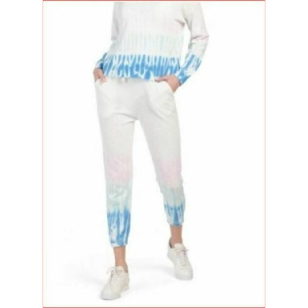 Splendid women sweatpants RS1A18X MTY cotton blend white pockets sz S $148